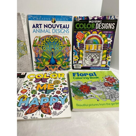 Adult Mandalas and Designs Coloring Books Set of 6 - Picture 3 of 10